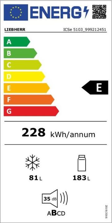 Energie-Label Liebherr ICSe 5103 (264 l)
