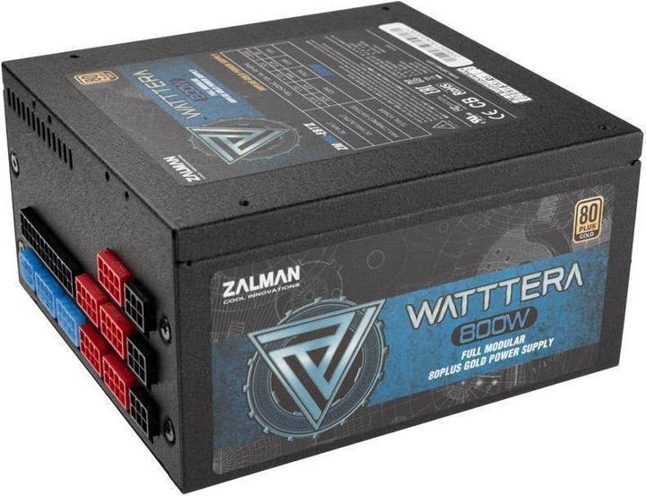 Image du produit Zalman ZM800-EBTII WATTTERA, 800 Watt 80 PLUS GOLD PSU, EU, Full Modular, Active PFC wi (800 W)