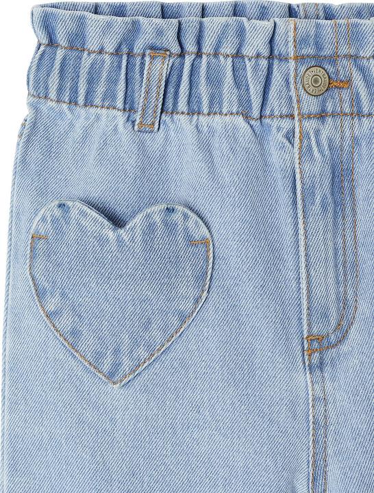 Produktbild Vertbaudet Mädchen Paperbag-Jeans mit Herz-Taschen (98)