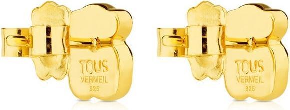 Produktbild Tous Gold-plated teddy bear earrings with onyx Icon Color 815433501 (Sterling Silber)