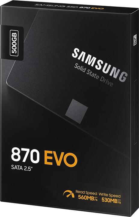 Actual product image Samsung 870 EVO (500 GB, 2.5")
