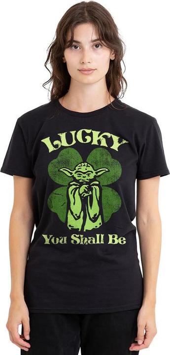 Immagine prodotto Star Wars Lucky Maglietta Giorno di San Patrizio Yoda Adulto Unisex (L)