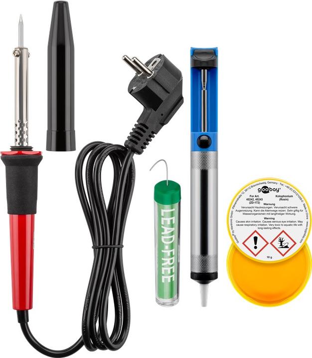 Actual product image Goobay Soldering set and tool set in practical bag