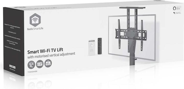 Image du produit Nedis Support TV motorisé - 37-80" - poids d'écran maximal supporté : 60 kg - Built-in Sc (80", 60 kg)