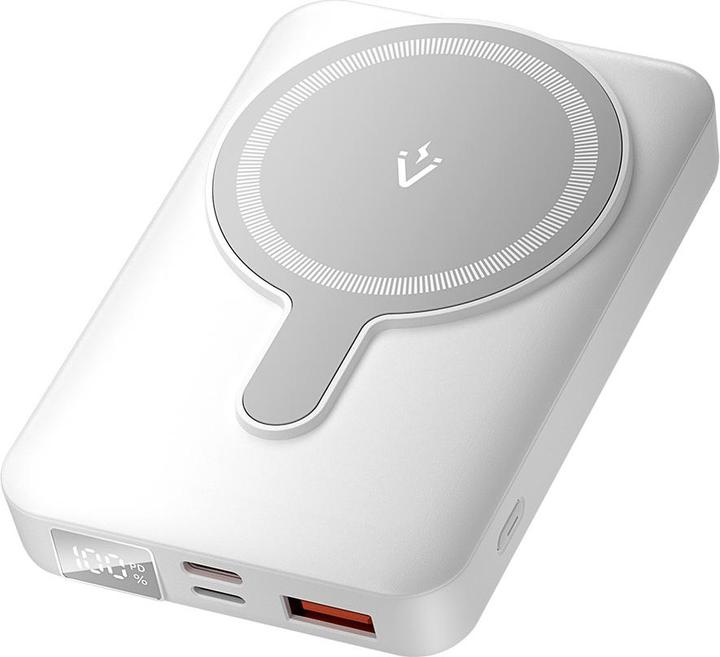 Immagine prodotto Vention 10000mAh Magnetic Wireless Power Bank (USB-C + Lightning + USB-C + USB-A +Wireless) 22.5W LED bianco (10000 mAh, 38.50 Wh)