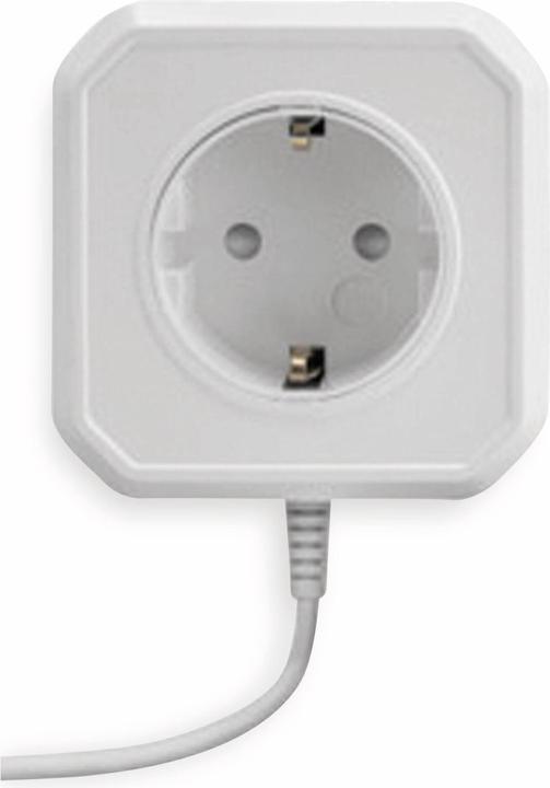 Produktbild Ansmann 1260-0002 Energiesparsteckdose Weiss Eurostecker 1 St. (1 x, CEE 7/3, 1.80 m)