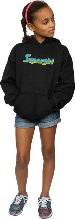 Image du produit - Sweat à capuche SUPERGIRL TEXT LOGO - Fille (152, 158)
