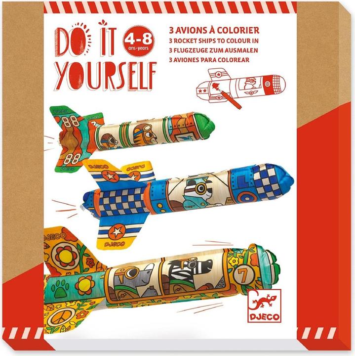 Produktbild Djeco Flieger zum Ausmalen