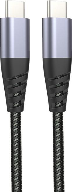 Image du produit Muvit Tiger Cable Ultra Resistant Type C/Type C 2m Gris (2 m, USB 3.2 Gen 1)