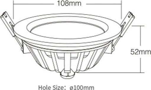 Image du produit Milight Spot LED encastrable Smart 6W RGB+KW/WW IP54 (500 lm)