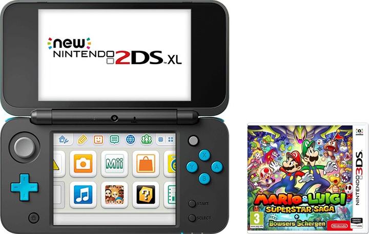 Image du produit Nintendo New 2DS XL + Mario & Luigi : Super Star Saga + Browser Schergen