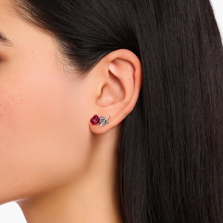 Produktbild Thomas Sabo Ohrstecker Roses Romance (925er Silber, Emaille)