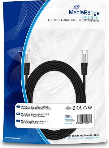 Produktbild MediaRange Netzwerkkabel (SFTP, CAT6, 5 m)