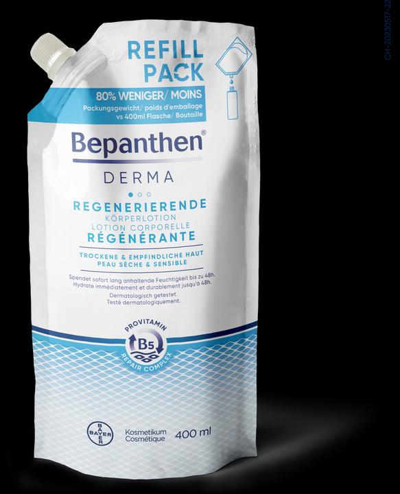 Actual product image Bepanthen Derma Regenerating Body Lotion Refill Bag Lot (Body lotion, 400 ml)