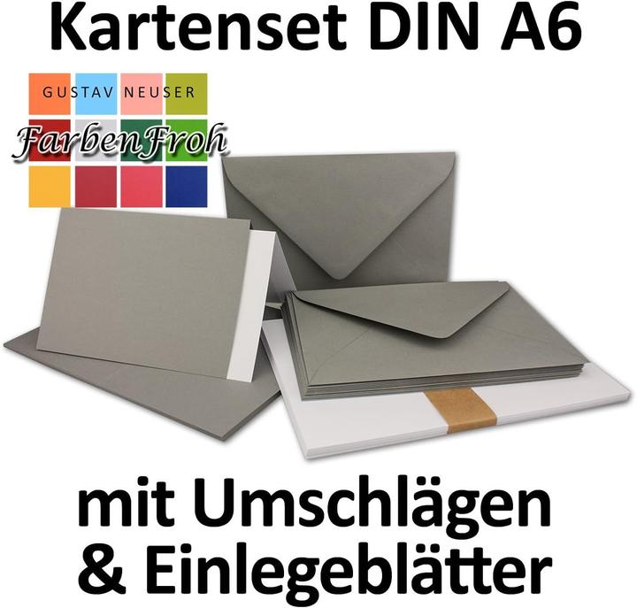 Actual product image Neuser Papier Faltkarten-Set mit Umschlägen und Einleger (75-teilig) (75 pcs.)