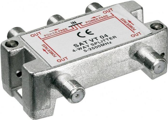 Goobay SAT-Verteiler, 4-fach (Verteiler)