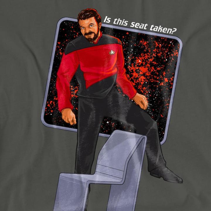 Actual product image Unisex Adult Is This Seat Taken T-Shirt (M)
