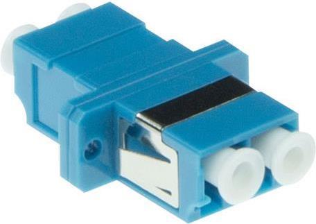Produktbild Fiber optic LC duplex adapter singlemode OS2. Connectors: LC/LC Lc duplex adapter sm blue (S/UTP, 2 m)