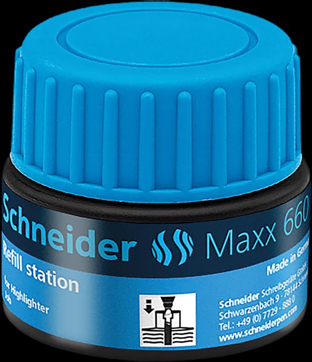 Actual product image Schneider Ink glass refill ink 660 Blue (Refill unit, Blue)