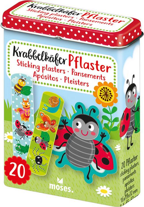Produktbild Krabbelkäfer, 20 Pflaster mit Muster in der Metall Box (20 x)