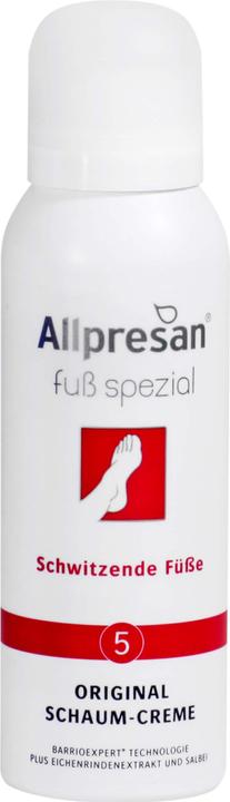 Produktbild Allpresan Fuss spezial 5 Fuss Schaum schwitz Füsse Schaum (Fussdeodorant & -puder, 125 ml)