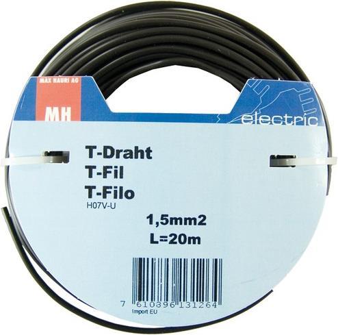 Image du produit Max Hauri Câble en T 1,5 brun 20m (20 m)