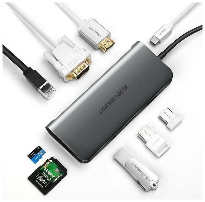 Produktbild Ugreen 9 in 1 Hub (USB-C, 9 Ports)