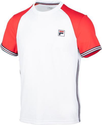 FILA T-Shirt Alfie White/Red Man
