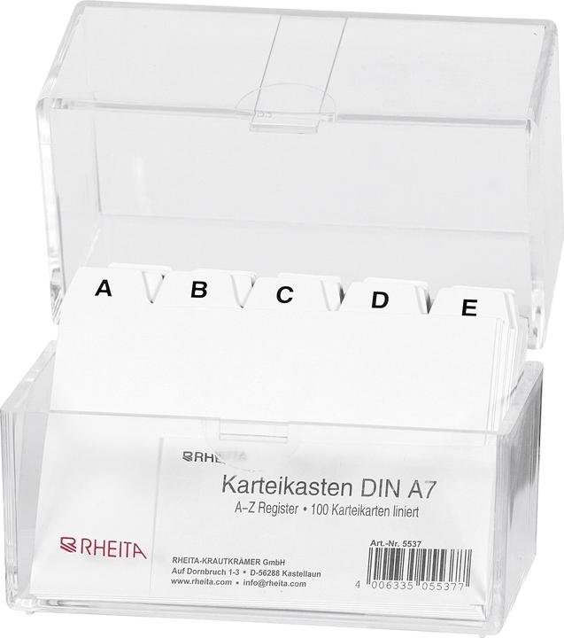 Rheita Card index box (A7, 100 x)