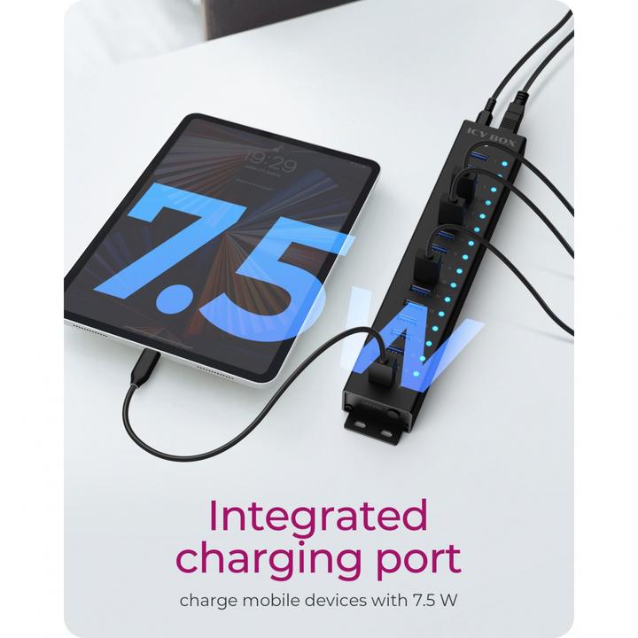 Produktbild Icy Box IB-HUB1717-U3 (USB-C, 17 Ports)