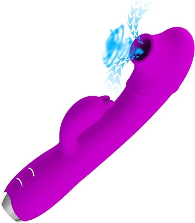 Actual product image Pretty Love Regina Vibe and Wave Functions USB Silicone Purple