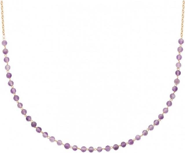 Actual product image Lara Gold plated NECKLACE - 40+5 - Gold platedETHYST