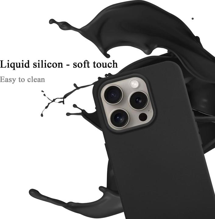 Actual product image Cadorabo Bumper Case for Apple iPhone 16 PRO MAX TPU Liquid Silicone Cover (Apple iPhone 16 Pro Max)