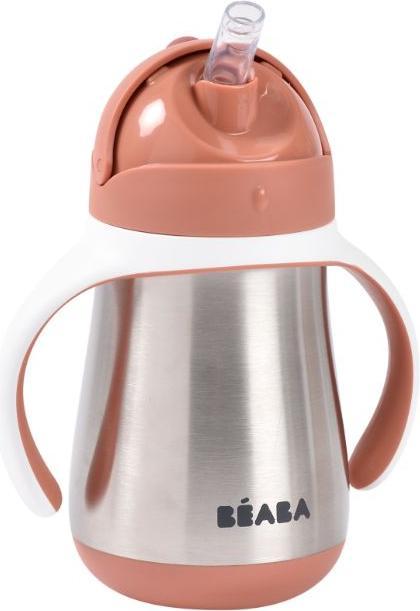 Actual product image Beaba Straw cup Inox 250ml terracotta