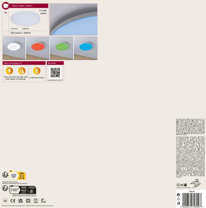 Immagine prodotto Paulmann Panel Verlora (2400 lm)