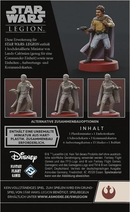 Produktbild FFG FFGD4672 - Lando Calrissian: Star Wars Legion, ab 14 Jahren (Erweiterung, DE-Ausgabe) (Deutsch)