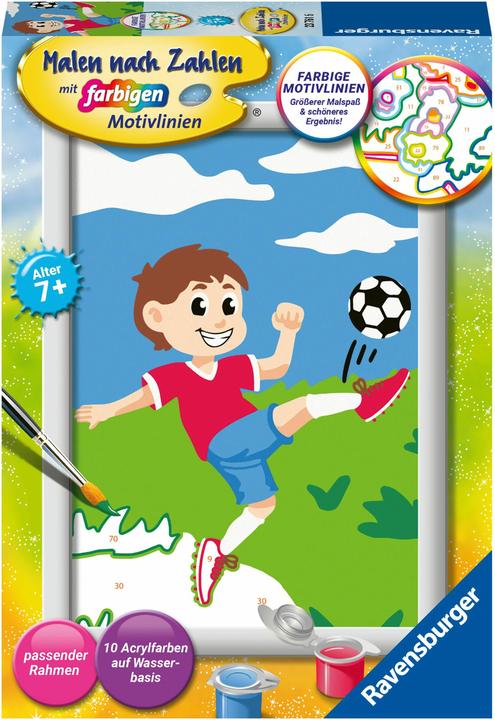Produktbild Ravensburger Malen nach Zahlen 23761 - Spass am Fussball - Kinder ab 7 Jahren