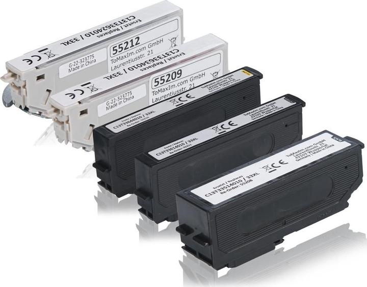 Image du produit Inkadoo Compatible avec Epson C13T33574010 / 33XL contient 1xBK, 1xM, 1xY, 1xLBK, 1xC (M, CF, PBK, C, Y)