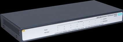 Produktbild HPE OfficeConnect 1420 PoE+ () Unmanaged L2 Gigabit Ethernet (10/100/1000) Power over Ethernet (PoE) 1U (8 Ports)