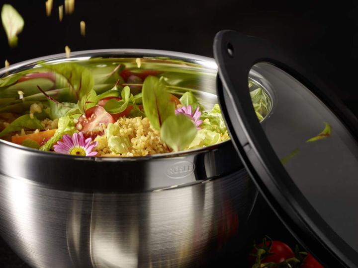 Produktbild Rösle Schüssel-Set mit Frischhaltedeckeln (24 cm, 5.40 l, 4 x)
