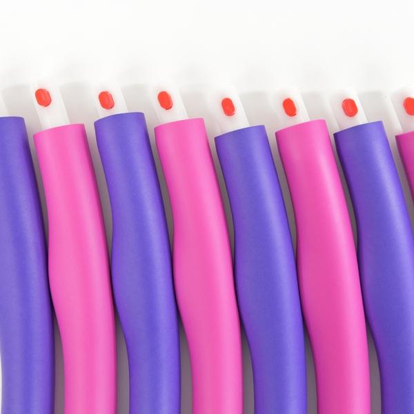Produktbild Kögler Fitness Hula Hoop Reifen, in 8 Teilen, pink/lila (95 cm, 940 g)