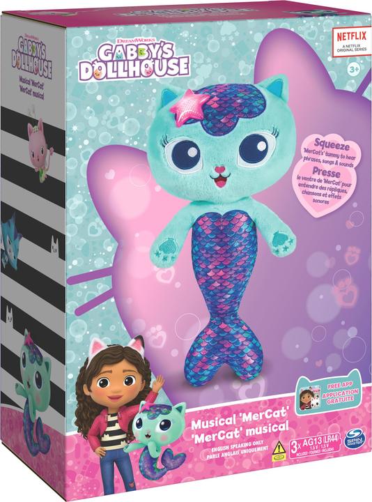 Actual product image Spin Master Gabby's Dollhouse Musical MerCat (35.60 cm)