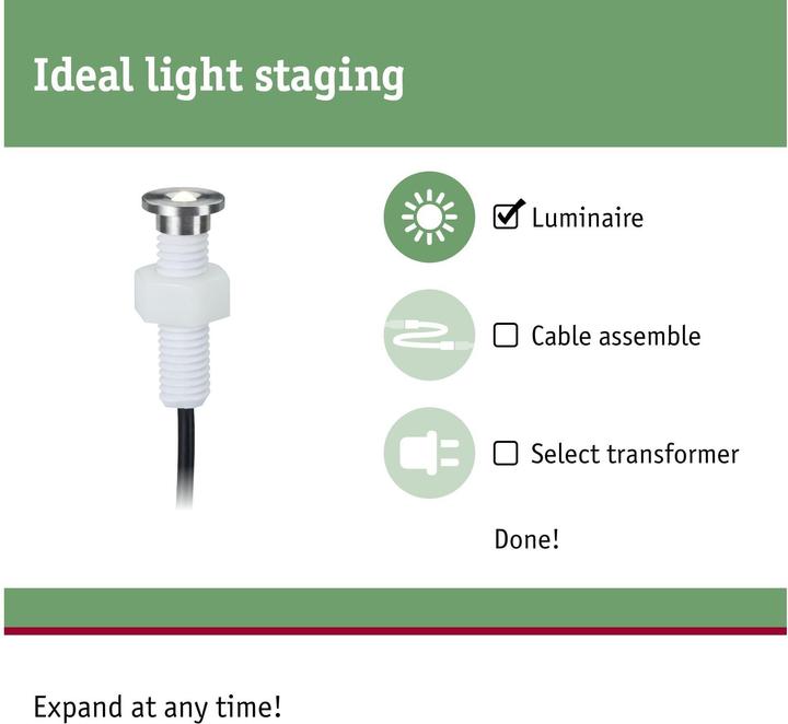 Produktbild Paulmann Outdoor Plug & Shine MicroPen II Ergänzungsset (3 lm, IP65)