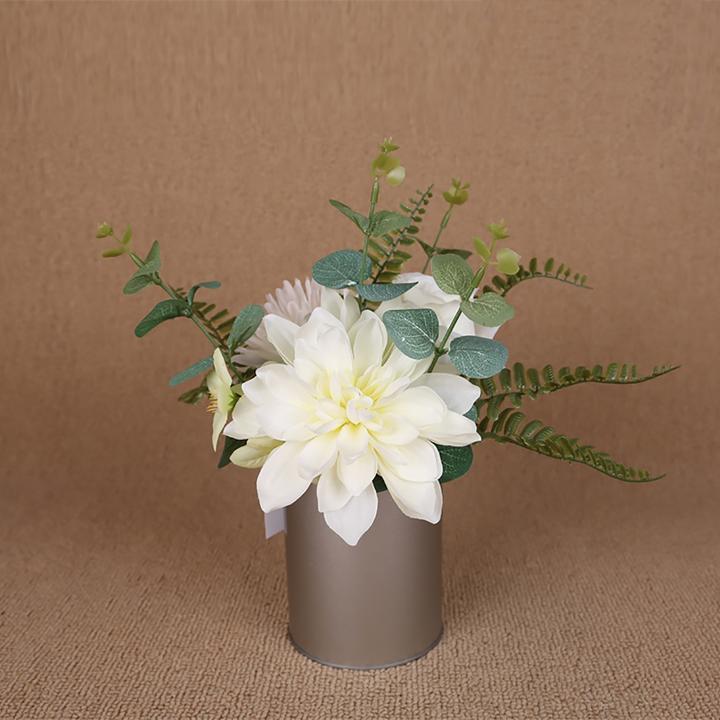 Actual product image NTK-Collection Artificial Flower White Jasmine in Vase (28 cm)
