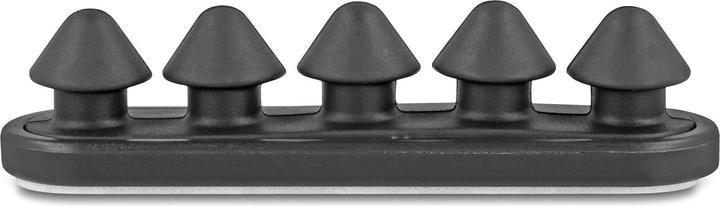 Actual product image Delock Cable holder with 5 feed-throughs self-adhesive black set 2 pieces