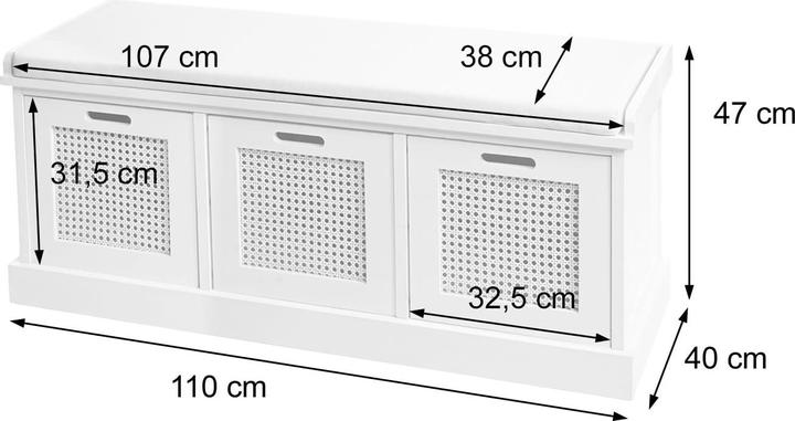 Actual product image JOHN316 Sitzbank (110 cm)