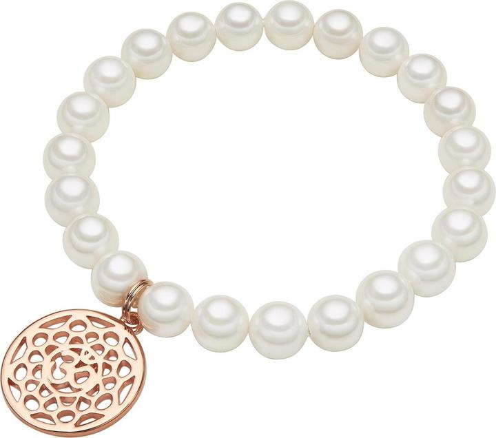 Produktbild Lulu & Jane Damen Karma Metall-Legierung Muschelkernperle roségold - 29491 (18 cm, Metall-Legierung)