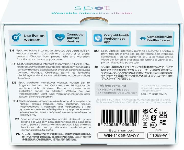 Produktbild Kiiroo Spot Interaktiver Ei-Vibrator zum Tragen