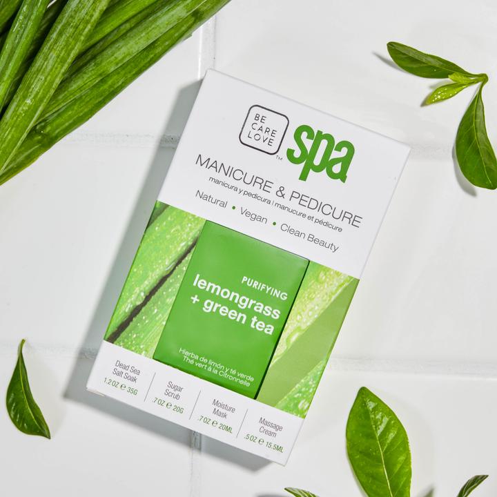 Image du produit Bcl Spa Purifying Lemongrass + Green Tea 4 Step System (Bain de pieds, Masque de pied)