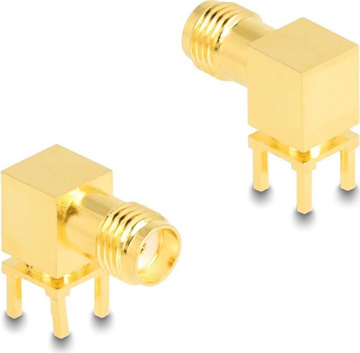 Actual product image Delock Adapter SMA socket 90° PCB HBI59-1